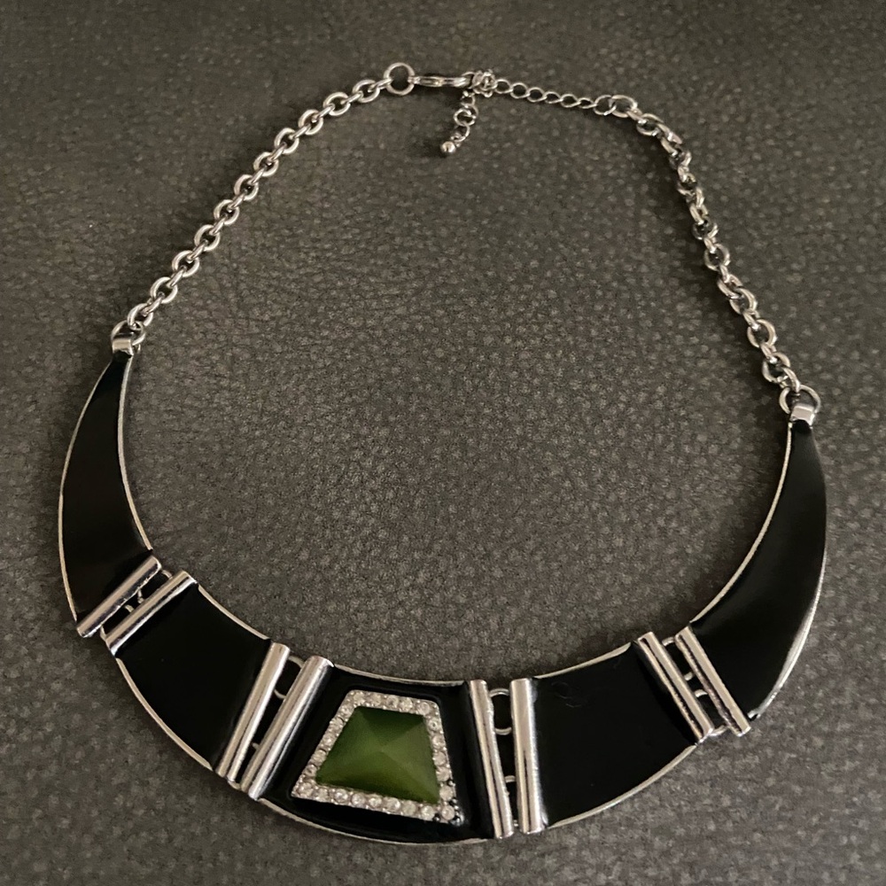 Unique Black and Silver Necklace